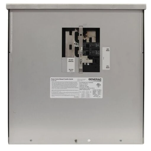 12.5Kw Outdoor Svc Entr Pwr Ctr, 50A Gen Main, 200A Util -Generac