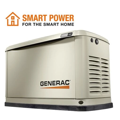 Generac Standby Generator, Liquid Propane/Natural Gas, Single Phase, 120V AC/240V AC -Generac